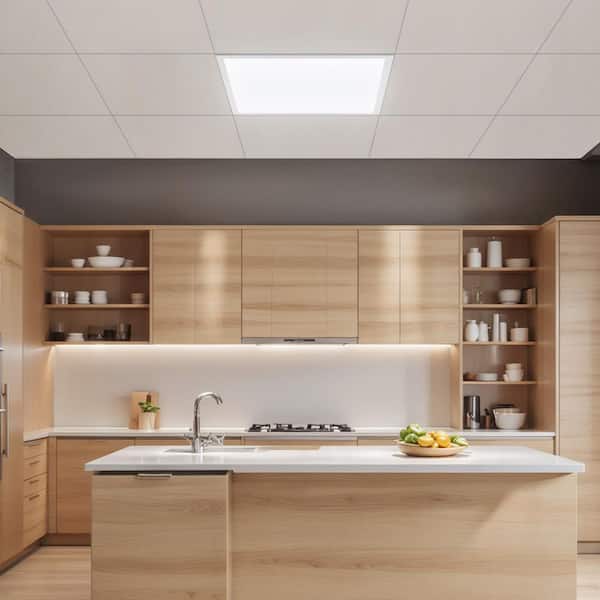 4Pack 2x2ft. Integrated LED Flat Panel Light 5700 LM Flush Mount Drop Ceiling Lighting Fixture 3 Color 3000K/4000K/5000K