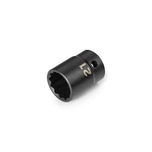 1/2 in. Drive x 21 mm 12-Point Impact Socket