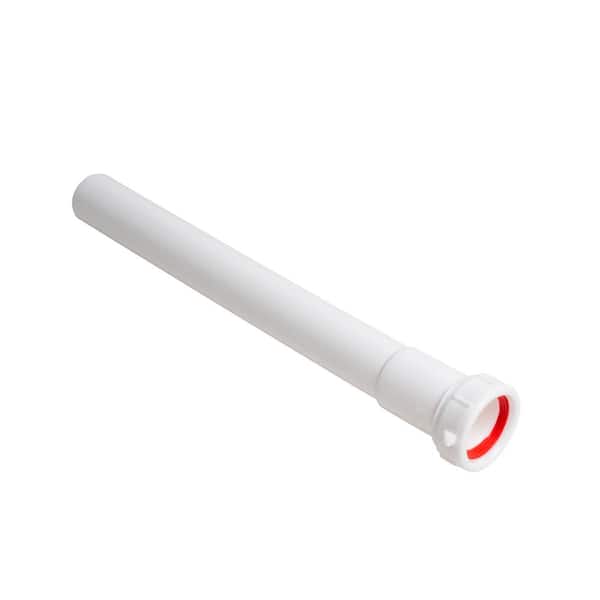 Oatey 1-1/4 in. x 12 in. White Plastic Slip-Joint Sink Drain Extension Tube