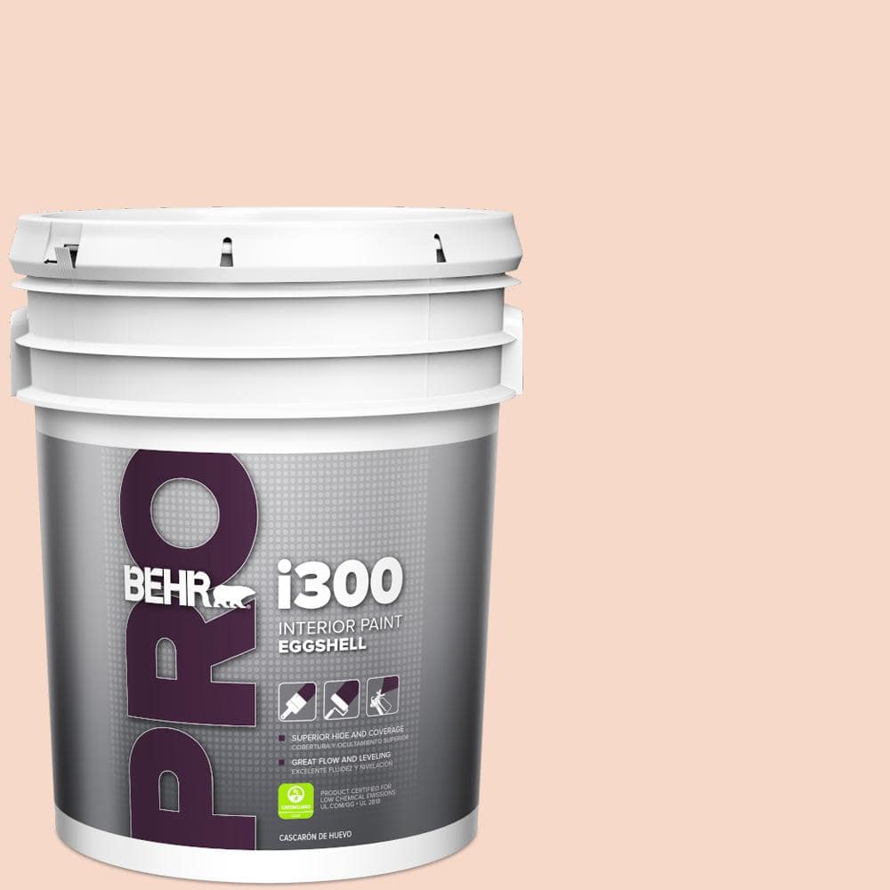BEHR PRO 5 gal. #M200-1 Peach Sachet Eggshell Interior Paint