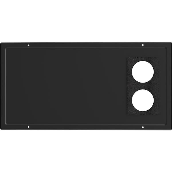 FOGATTI RV Furnace Door Kit for InstaHeat Ultra Series Furnace, Black color