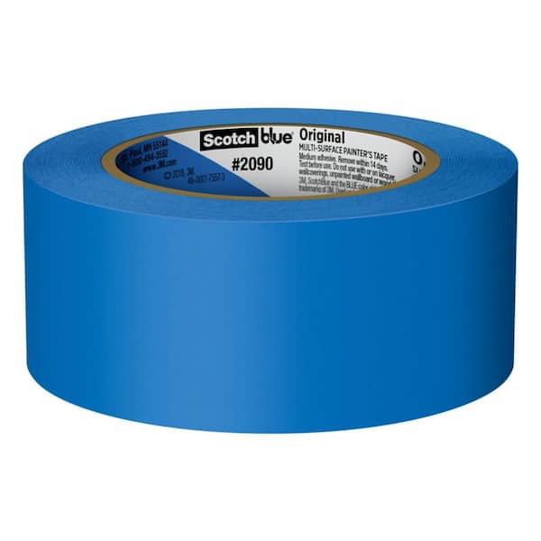 6 ROLLS Scotch BLUE Colored Duct Tape by 3M Scotch 1.5" x 5 YD BLUE 