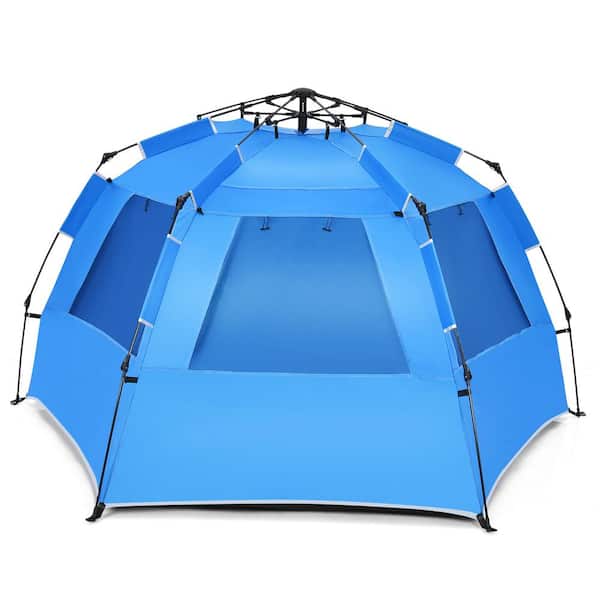 Large 2 Man Pop Up Two Person Dome Tent Sunproof Outdoor Camouflage Camping UK 