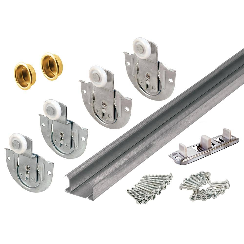 Prime-Line 60 in. Galvanized Steel Sliding Door Hardware Kit