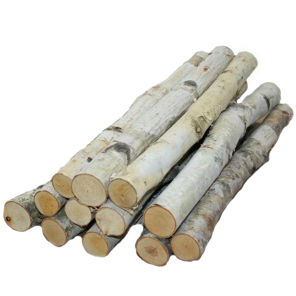(60080) Decorative White Birch Logs, Natural Bark Wood Home Decor-15.5- 17.5 in. L 1-1.5 in. W 1-1.5 in. H (Set of 12) price history on PriceWatchPro