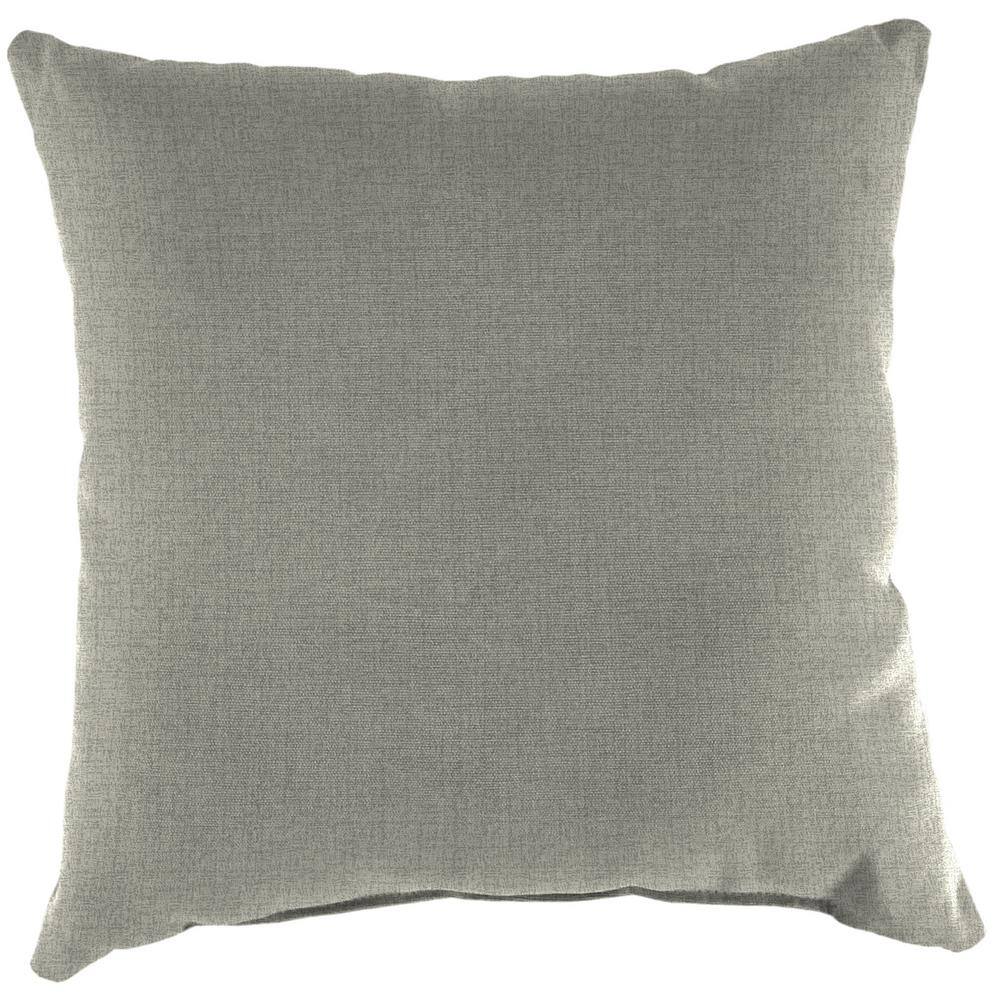 Jordan 18" x 18" Gray Outdoor Throw Pillow Set