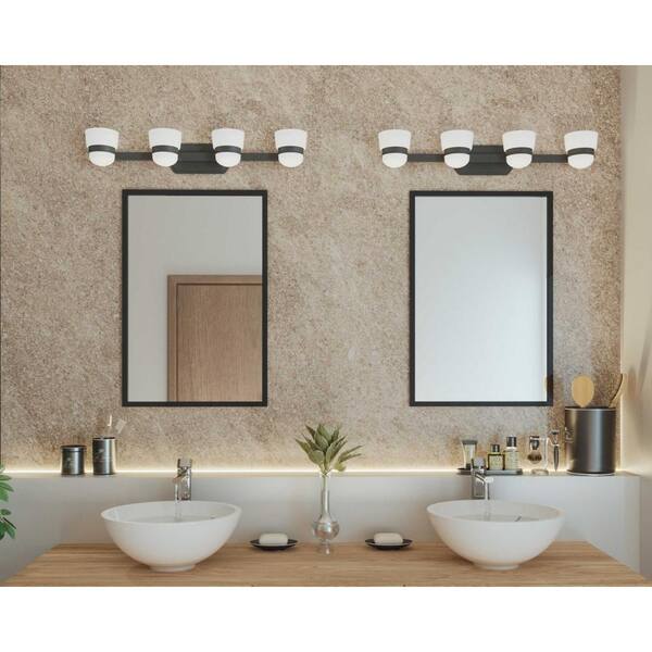Progress Lighting Index Collection 4, Contemporary Bathroom Vanity Lighting