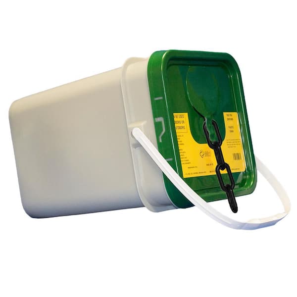 2 in. (#8, 51 mm) x 160 ft. Pail Black Plastic Chain