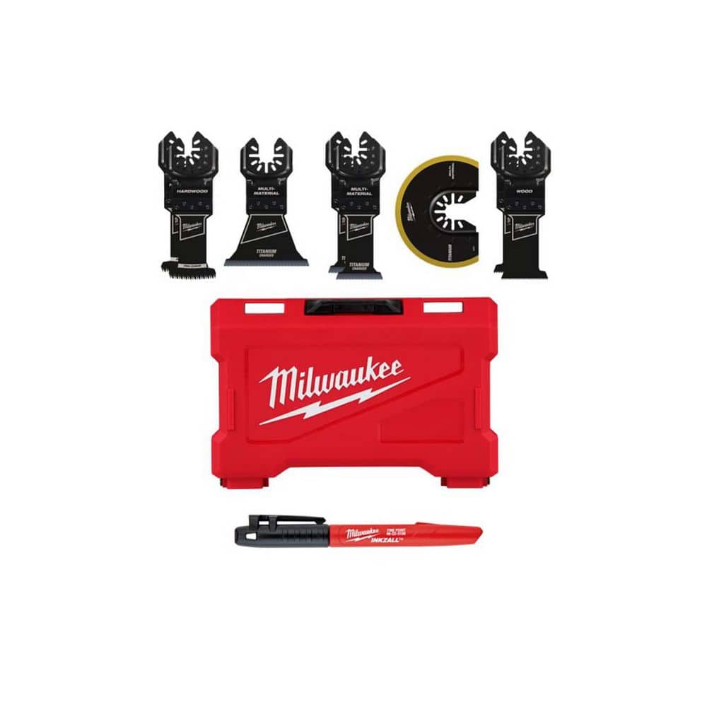 i ブレスマイル 8本セット Milwaukee Oscillating Multi-Tool Blade Kit (8-Piece) w/ INKZALL