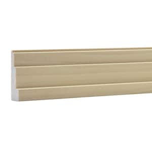 .75 in. D x 2.5 in. W x 92 in. L Unfinished Poplar Wood Duncan Sawtooth Chair Rail Moulding