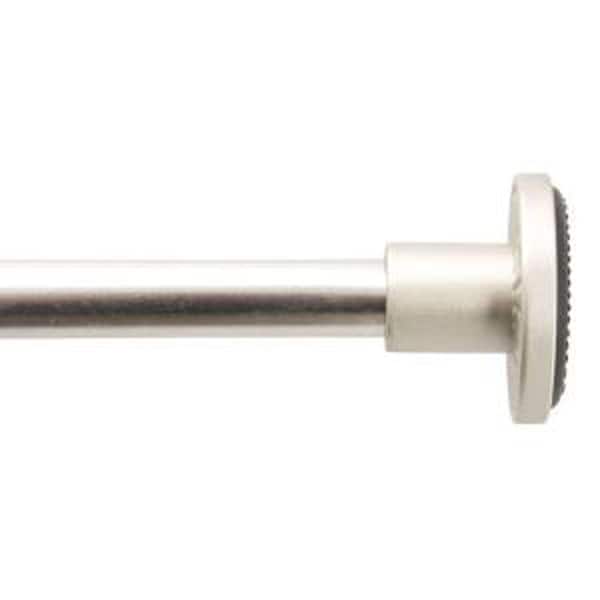 Home Decorators Collection 28 in. - 48 in. L 7/16 in. Spring Tension Curtain Rod in Satin Nickel