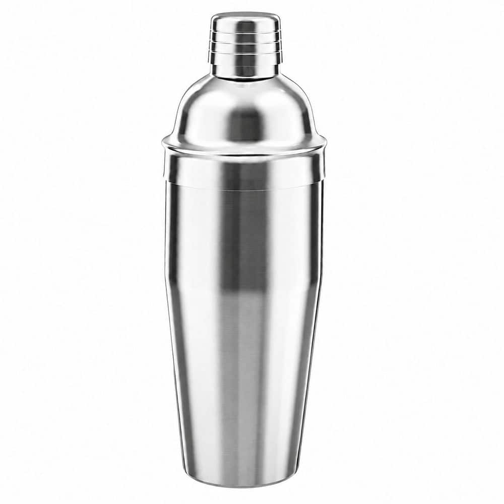 Silver Stainless Steel Cocktail Shaker Mixer with Built-In Strainer for Martinis and Margaritas price history on PriceWatchPro
