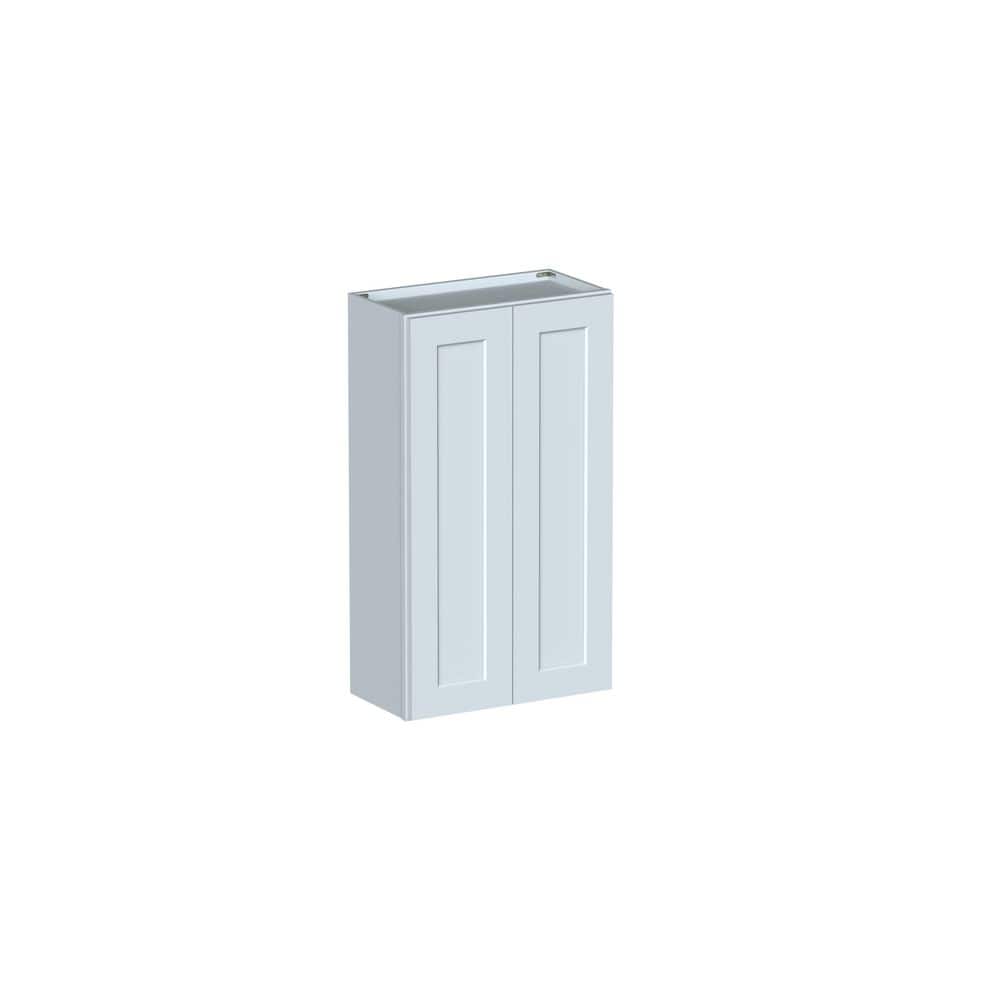 "Shaker Style 24"" W x 12"" D x 42"" H Wood Frame Ready to Assemble Double Door Wall Kitchen Cabinet in Dove Grey" price history on PriceWatchPro