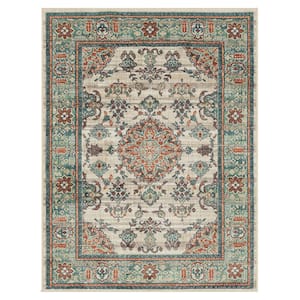 Fitzgerald 8 ft. x 10 ft. Beige Abstract Area Rug