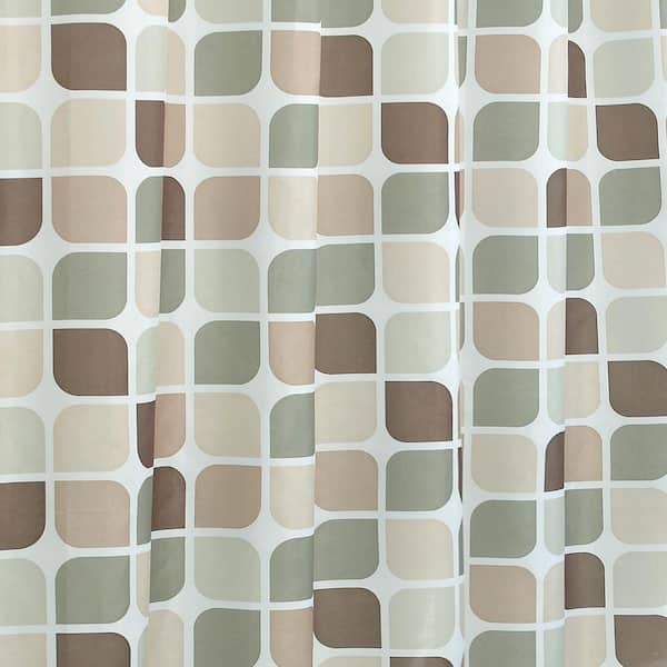 Bath Fusion Zaragoza Linen/Chocolate 15-Piece Bath Rug and Shower Curtain  Set ECB0013144 - The Home Depot