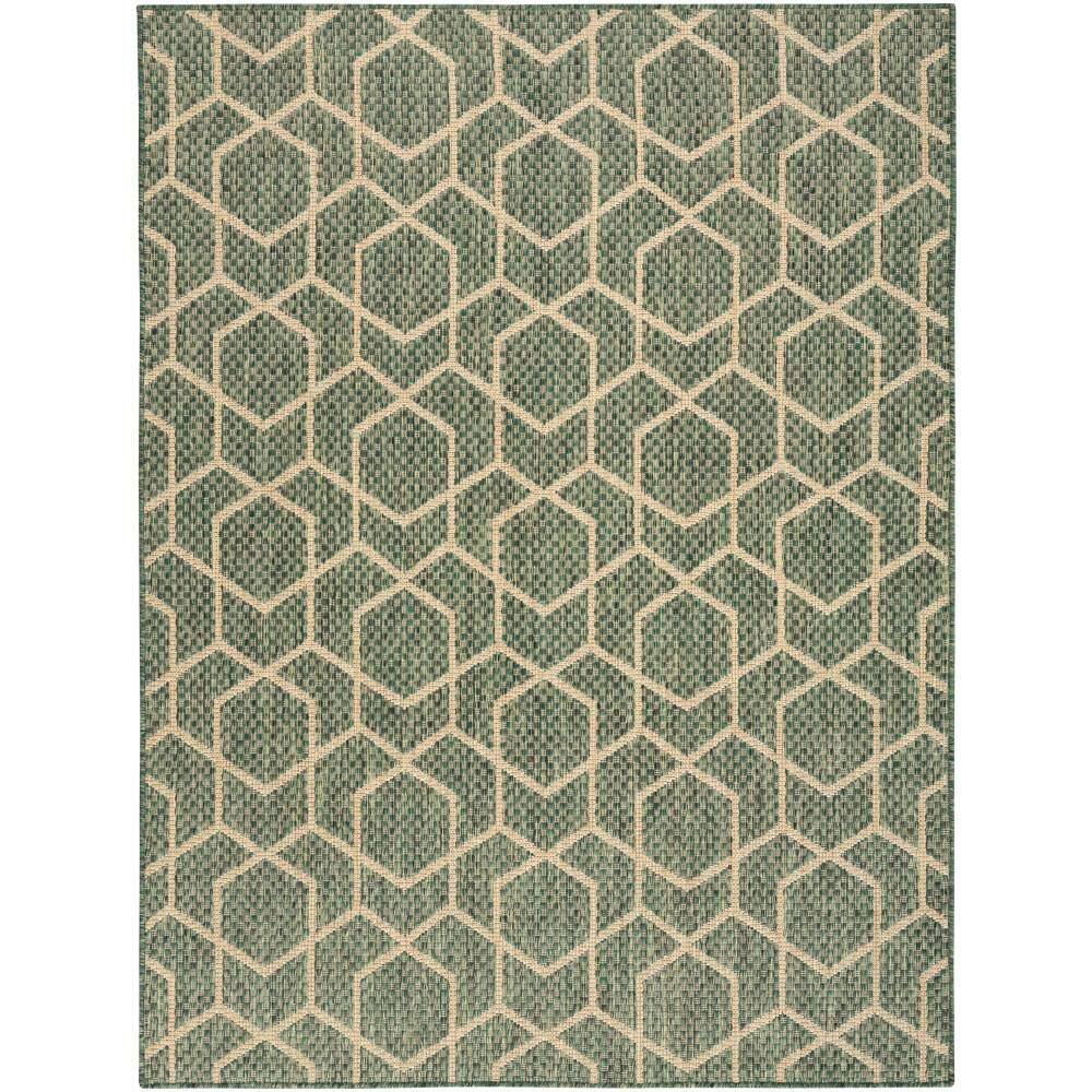 Horizon Green 5 ft. x 7 ft. Indoor/Outdoor All-Over design Contemporary Area Rug price history on PriceWatchPro