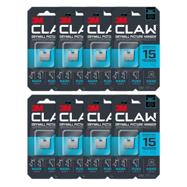 3M CLAW Drywall Picture Hangers 10-Pack Stainless Steel Hanging  Storage/Utility Hook (45-lb Capacity) in the Utility Hooks & Racks  department at