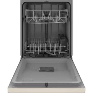 24 in. Built-In Tall Tub Front Control Bisque Dishwasher with Sanitize, Dry Boost, 55 dBA
