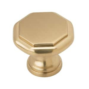 Torrance 1-3/16 in. Traditional Champagne Bronze Geometric Cabinet Knob