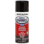12 oz. Acrylic Enamel Gloss Black Spray Paint (6-Pack)