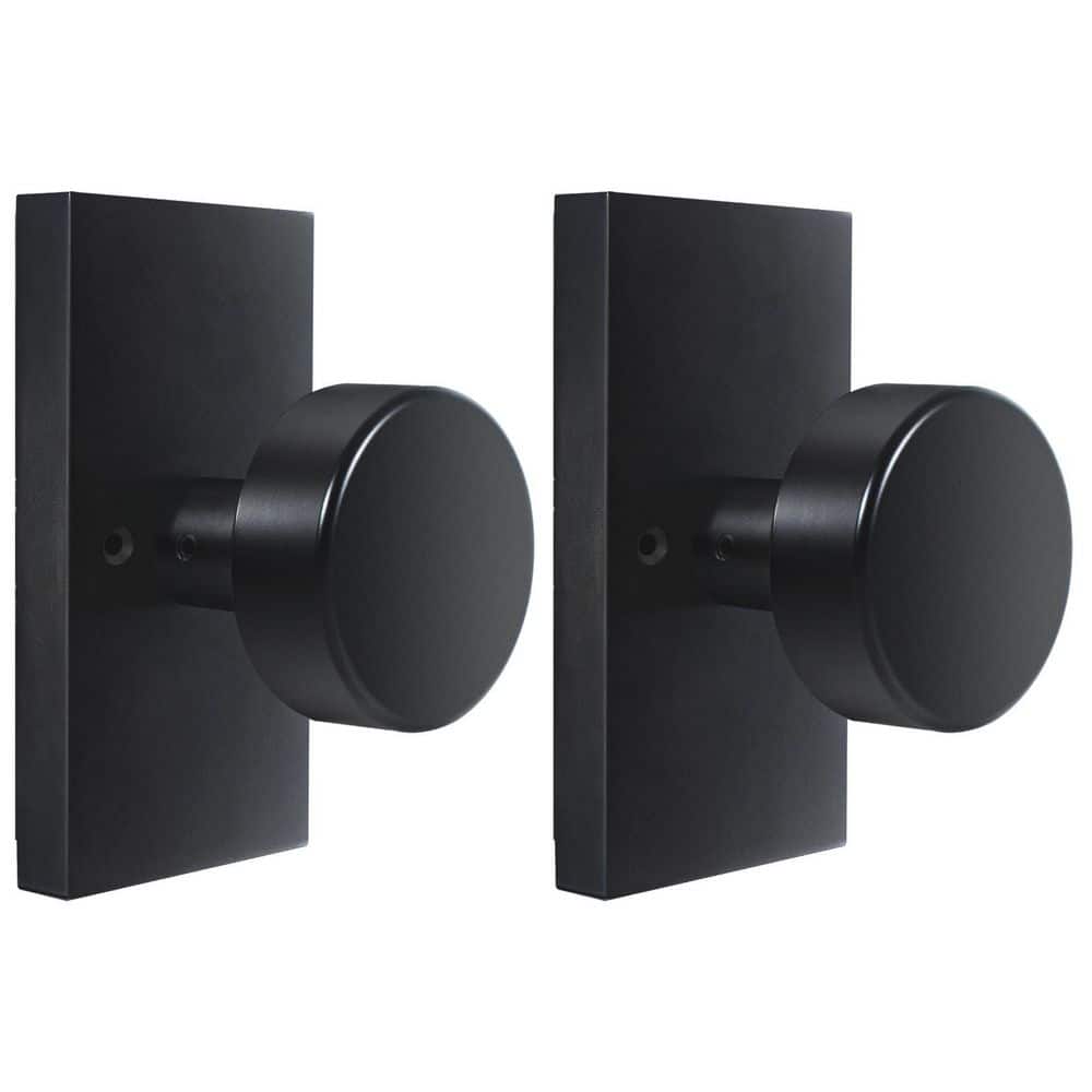 Senyhardware Modern Metal Matte Black Interior Dummy Door Knob 2