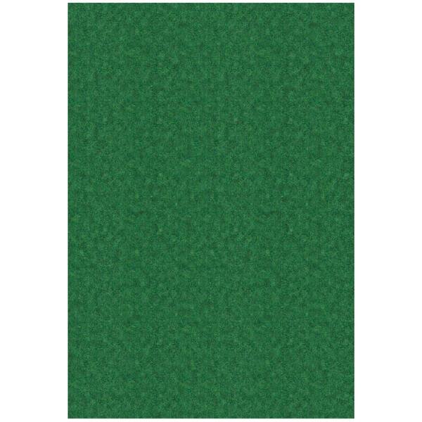 Lifesaver Scrape Rib Non-Slip Custom Long Hallway Runner Rug 6 ft. 6 in. x 26 ft. Green Polyester Garage Flooring