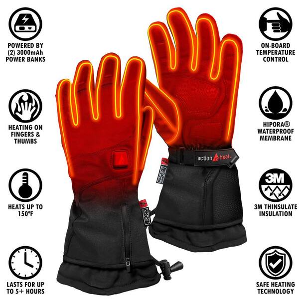 heated gloves small