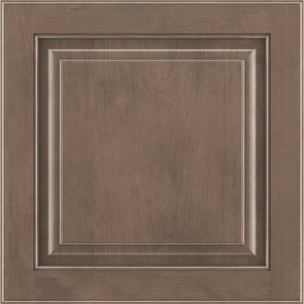 American Woodmark Portola 11 9/16-in. W x 3/4-in. D x 11 1/2-in. H in Maple Latte Cabinet Door Sample