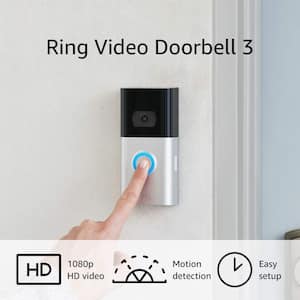 Video Doorbell 3 - Smart Wireless Doorbell Camera with Dual-Band WiFi, Quick Release Battery, 2-Way Talk, Night Vision