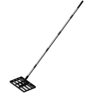 78 in. Stainless Steel Handle 17 in. x 10 in. Lawn Leveling Rake