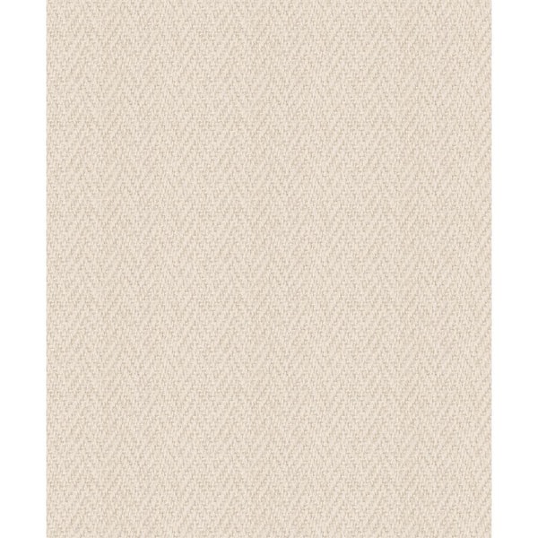 Unbranded Sisal Weave Texture Beige Matte Finish Vinyl on Non-Woven Non-Pasted Wallpaper Sample