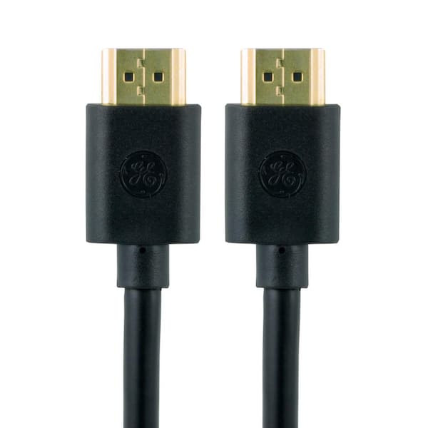GE 3 ft. 4K HDMI 2.0 Cable with Ethernet and Gold Plated Connectors in Black