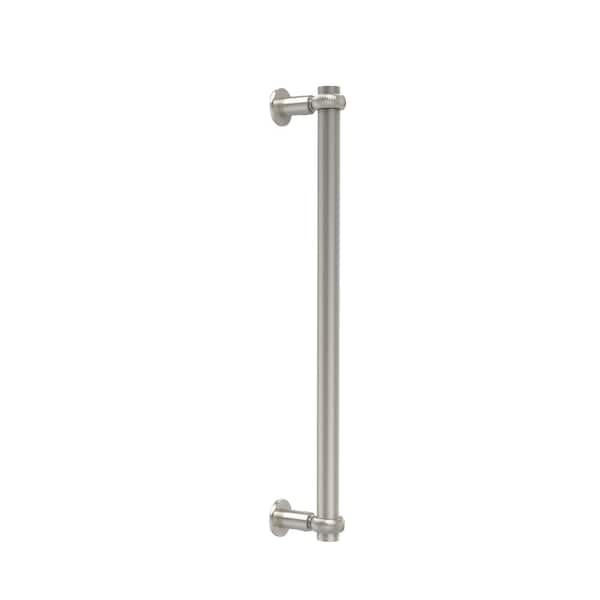 Contemporary 18 in. Back to Back Shower Door Pull in Polished Nickel