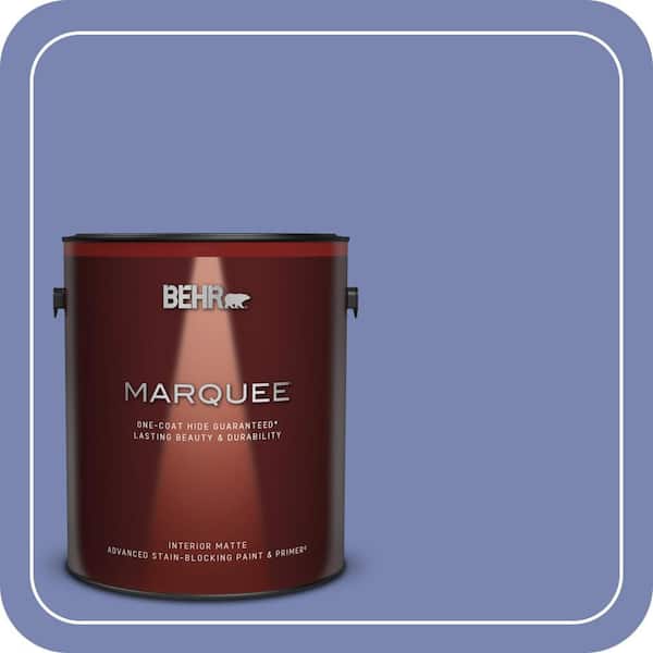 BEHR MARQUEE 1 gal. #610B-5 Corsican Purple Matte Interior Paint & Primer