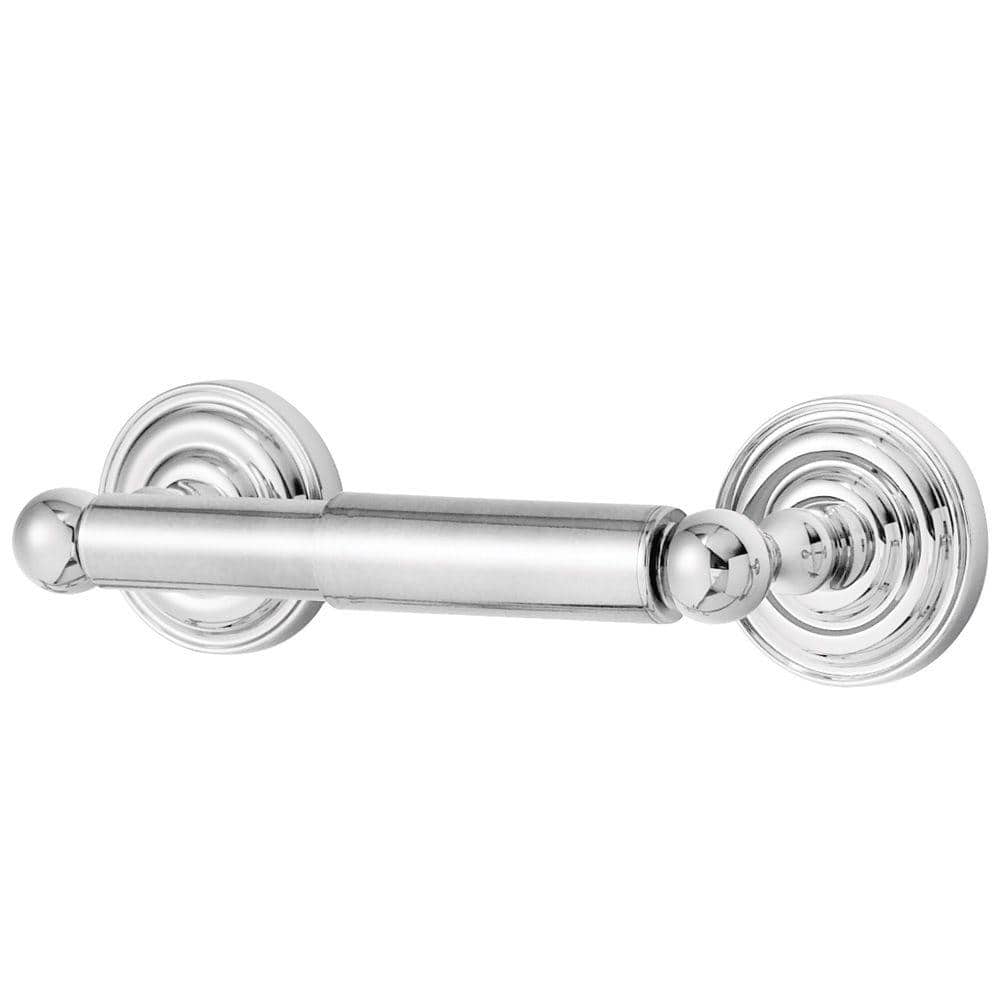 Chrome Double Post Zinc Toilet Paper Holder