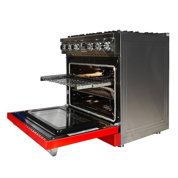 Magic Chef Pro-Style 36 in. 6-Burner Slide-in Gas Range with