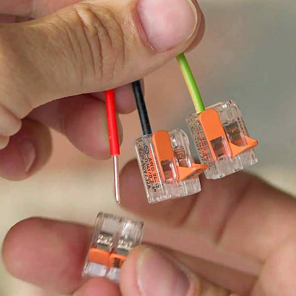 28-Piece Lever Wire Connector Kit with Case, Compact Universal Splicing Terminals for Home Electrical Wiring