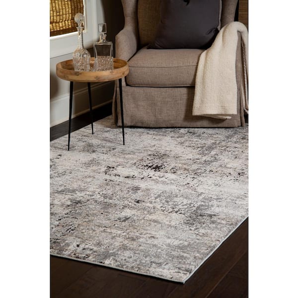 Eternity Elixir Charcoal 5 ft. 3 in. x 7 ft. 2 in. Area Rug