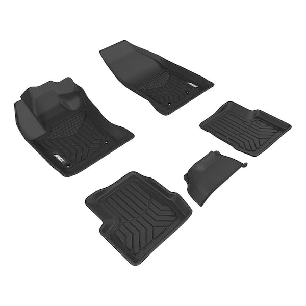 Aries StyleGuard XD Black Custom Heavy Duty Floor Liners, Select Fiat 500X, 1st and 2nd Row