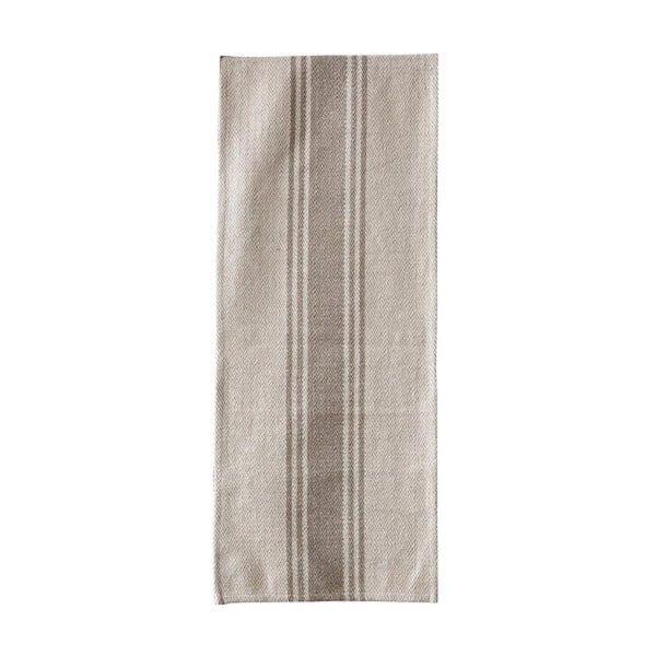 14 in. W x 72 in. L Canvas Table Runner with Khaki Stripes