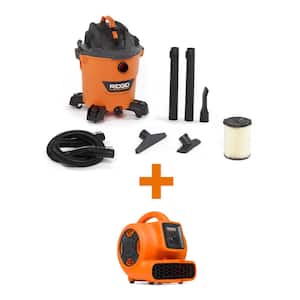 12 Gallon 5.0 Peak HP NXT Wet/Dry Shop Vacuum with Filter, Hose, Accessories and 600 CFM Blower Fan Air Mover