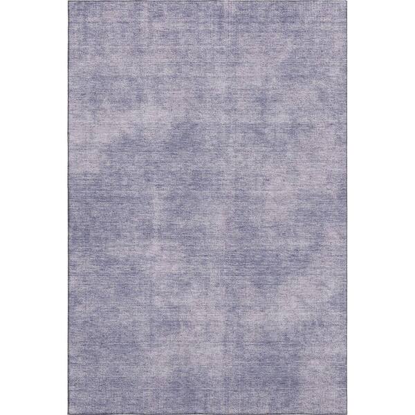 Mayfield Premium Machine Washable Abstract AMF1018 Purple 10 ft. x 14 ft. Area Rug