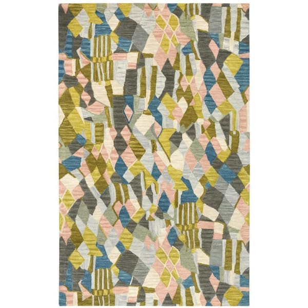Deer Leap Hand Hooked Wool Coral 10 ft. x 14 ft. Indoor Area Rug