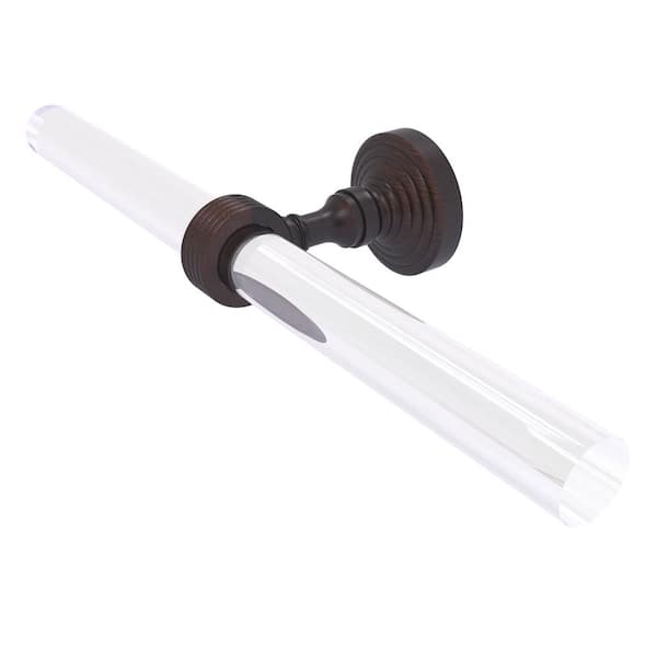 Allied Brass Pacific Grove Collection 13 in. Wall Mounted 2 Arm Guest Towel Holder with Groovy Accents in Venetian Bronze