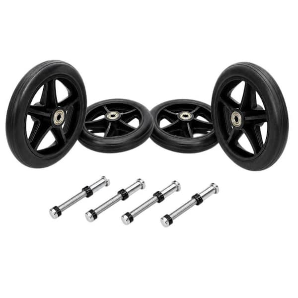 ウィール 6番 靴作り Wudkey 4-Pieces 6 in. Wheel Replacement Anti-Slip Solid Caster