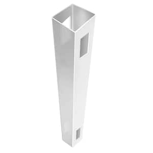 5 in. x 5 in. x 9 ft. White Vinyl Line Fence Post