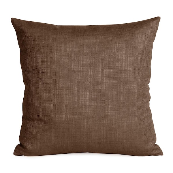 Marley Forrest Sterling Chocolate Solid Polyester 5 in. x 20 in. Throw Pillow