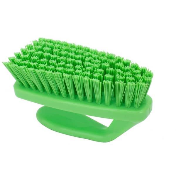 Sparta 10 in. White Polypropylene Deck Scrub Brush (6-pack)