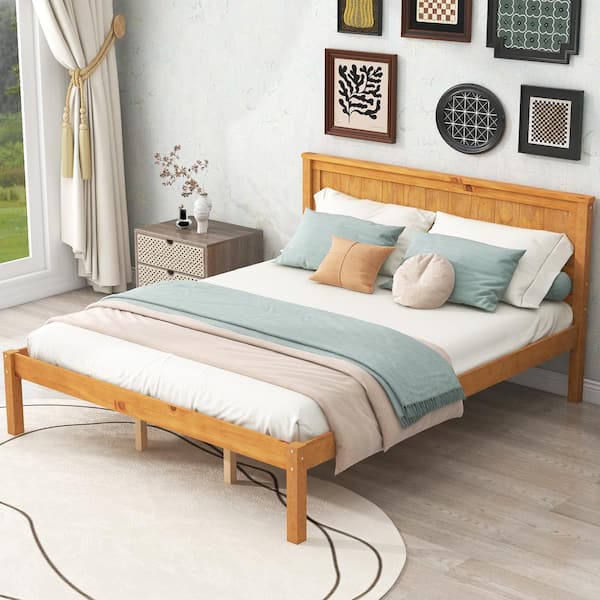 Queen bed no box spring sales