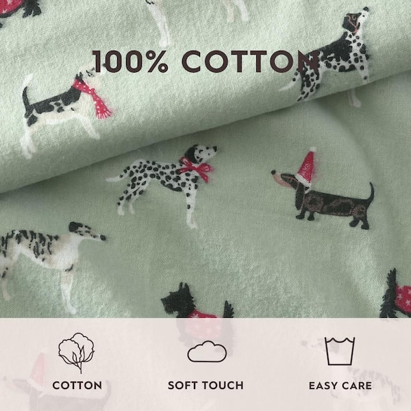 Queen popular Dachshund Flannel Sheet Set